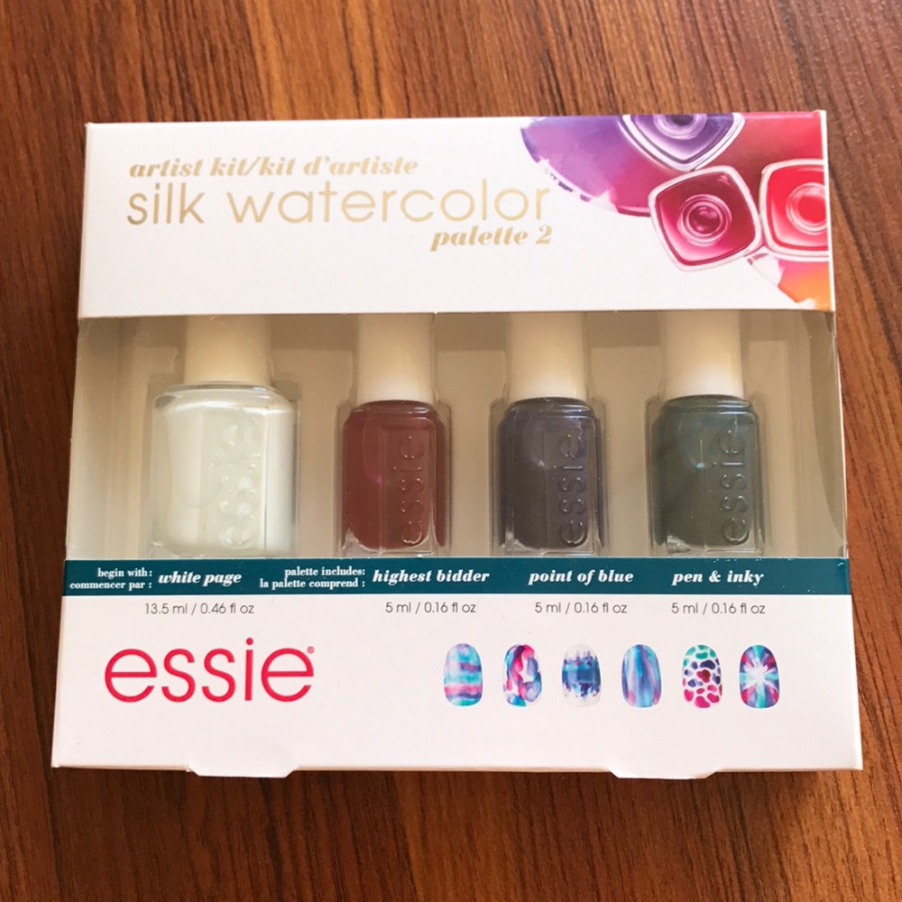 Essie Silk Watercolor Palette 2 Nail Polish. New!
